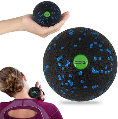 Massage- en fitnessbal NS-965 zwart-blauw