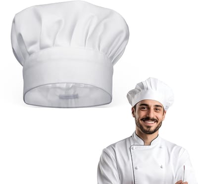Dailygoods- Koksmuts Wit - Katoen - Verstelbare Sluiting - Koks/Thuis - Koks/Restaurant - Koks/Bakker - Unisex - Kookmuts