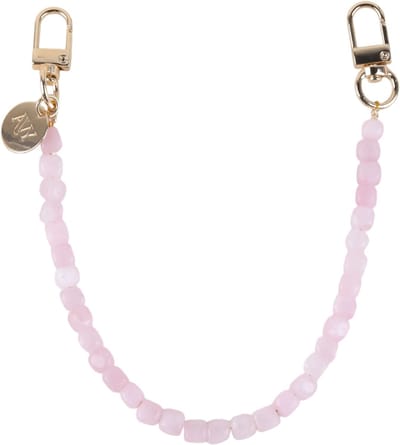 AVY Polsband Telefoonkoord | Cubiq Pink | Kort Koord | Universeel voor alle Hoesjes | Geschikt voor iPhone, Samsung en meer | 32cm | Blokjes Kralen | Pink