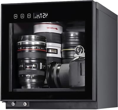 Ontvochtigingskast Camera - Droogkast Lens - Apparatuur Beschermen - Aanraakbediening LCD - 15L - Zwart