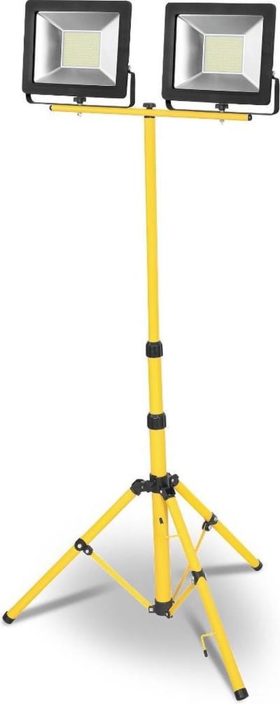 Dubbele LED straler op statief  - 2x20W - IP65