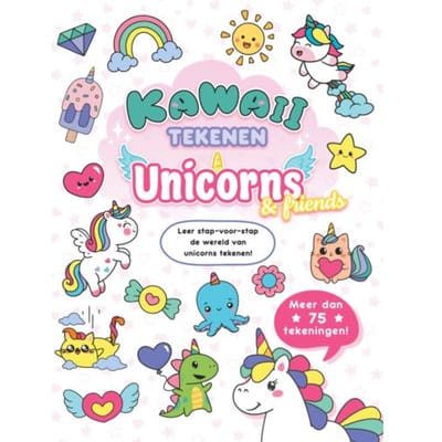 Kawaii Tekenen Unicorns & Friends - Rebo International B.V.
