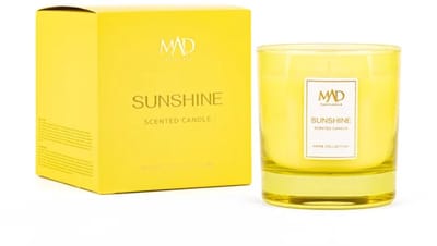 Mad Parfumeur Sunshine Geurkaars 200 Gram - Geurkaarsen – Frisse & Zonnige Geur