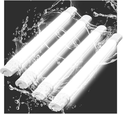 NETTLIFE Plafondlamp LED - Vochtbestendige lamp - 90 cm - IP65 Plafondverlichting - Lang Werklamp - 1xLED TL - 24 W - Koel wit Licht 5000 K - voor Badkamer | Garage | Werkplaats | Keuken - 4Stuks