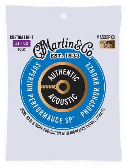 Martin MA535PK3 Snaren voor Akoestische Gitaar (11-52) 3-Pack