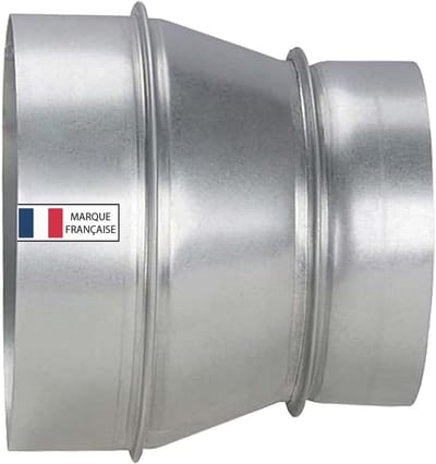 Pijp Verloopstuk - Kanalen Adapter - Ventilatie Systemen - Corrosiebestendig Staal - 125/150 mm - Zilver