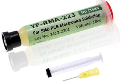 TLVX Soldeerpasta 10ML / RMA-223 Soldeervloeistof / Flux / Soldeervet / Geschikt voor Solderen van Printplaten / Computer Componenten / Telefoon / SMD Chip / Printplaat Reparatie / Inclusief Spuit en Naald voor Precisiewerk