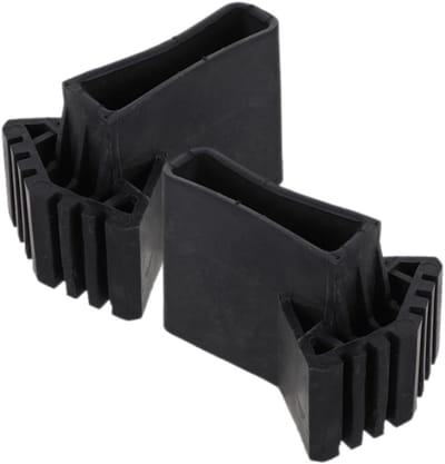Ladder Voethoezen - Ladderkussens Vervanging - Veilig Werken - Antislip Ontwerp - 2 Stuks - Zwart