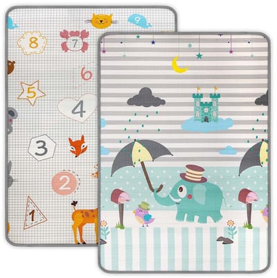 Milly Mally dubbelzijdige speelmat 178x120 cm - Speelkleed