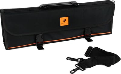 Yaxell Roltas – Ruimte voor 10 Messen – Stevige Polyester Tas met Vak voor Slijpstaaf – Inclusief Schouderriem – Bescherming & Opbergruimte