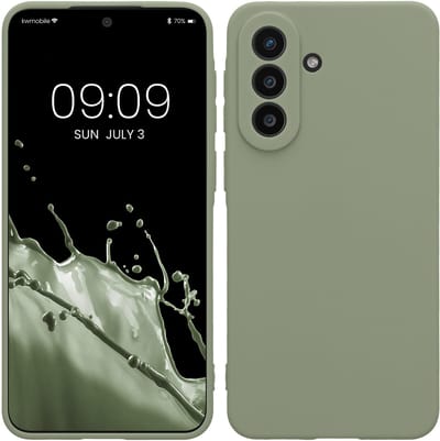 kwmobile telefoonhoesje geschikt voor Samsung Galaxy A57 5G - Hoesje voor smartphone - Precisie camera uitsnede - In grijsgroen