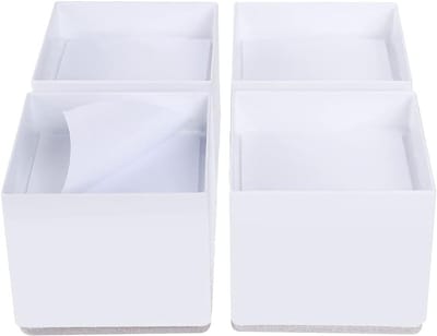 Zware Bedverhogers voor Meubels - Verhoog de Hoogte van Sofa, Tafel of Bank met 5 cm - Bescherm de Vloer met Ondersteunende Stalen Steunen, Set van 4 (Wit)