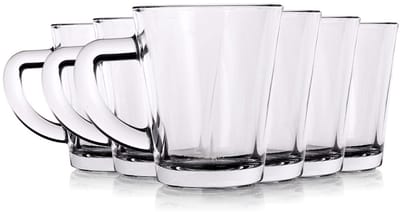 Excellent Houseware - Espresso Kopjes - 70 ml - Glasset - Vaatwasserbestendig