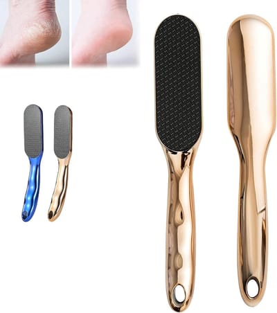 Voetvijl Glas - Huidverwijderaar Pedicure - Voeten Verzorgen - Nanotechnologie Glad Resultaat - 24.1 cm - Goud