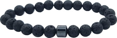 Rhylane - Kralenarmband - Lavasteen natuursteen - 20 cm / 8 mm