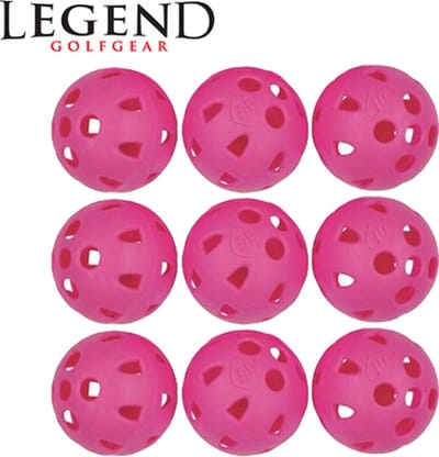 Legend Holle Plastic Golfballen Roze 9 Stuks