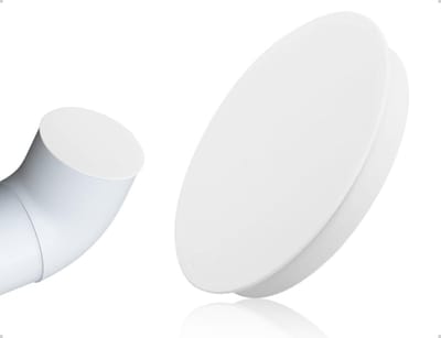 Dailygoods - Ventilatiebuisafdekking PVC voor Huishoudelijk Gebruik (Wit, 160 mm)