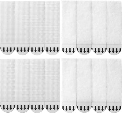 Dailygoody - Foto Hangen - Zelfklevende Strips - Verwijderbaar en Sterk - Wit - Fotolijsten en Canvas - Geschikt voor Diverse Oppervlakken - 64 Stuks
