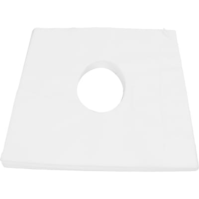 100 Pièces Housse Repose-Visage Design Trou Bonne Absorption d'Eau Respirante Housse d'Appui-Tête Jetable pour Salons de Beauté Blanc blanc