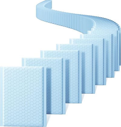 Verzendenveloppen - Verpakking Enveloppen - Kleine Items Versturen - Waterdicht en Schokabsorberend - 100 Stuks - Lichtblauw