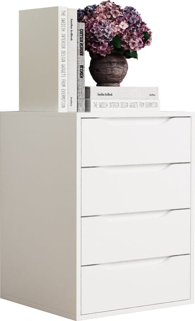 Houten nachtkastje Bijzettafel Lade Console Nachtkastje Malira M