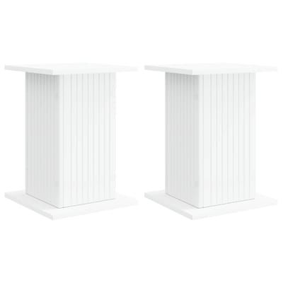 vidaXL - Plantenstand - 2 - st - Wit - 30,5 - x - 30 - x - 43 - cm - Bewerkt - hout