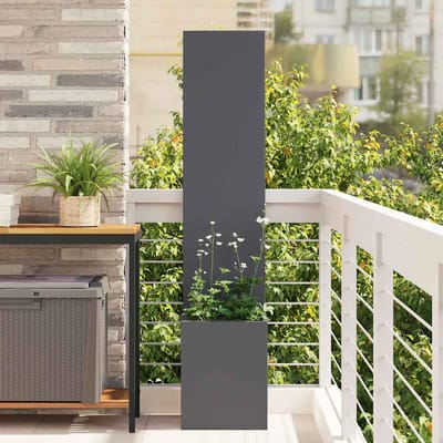 vidaXL - Tuin - Privacy - Scherm - Fretwerk - Antraciet - 32 - x - 32 - x - 150 - cm