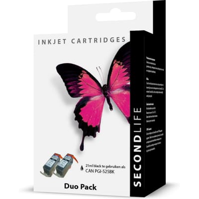 SecondLife - Duopack Canon PGI 525 Black