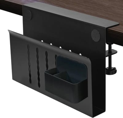 Zijopslag Bureau, Onderbouw PC-Houder en Bureau Organizer met Kabelsysteem