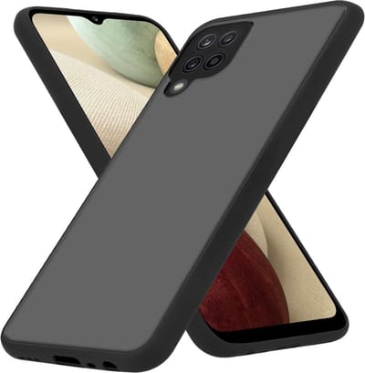Cadorabo Hoesje geschikt voor Samsung Galaxy A23 4G / 5G in MATT ZWART - Hybride beschermhoes met TPU siliconen Case Cover binnenkant en matte plastic achterkant