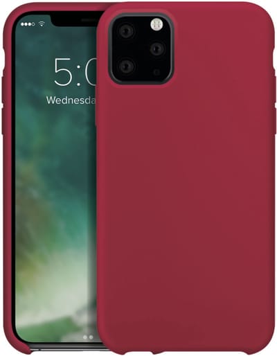 Xqisit Silicone PC en siliconen hoesje voor iPhone 11 Pro Max - rood
