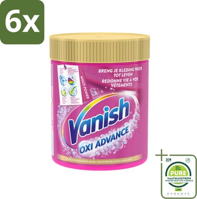 Vanish Oxi Advance - Vlekkenverwijderaar Poeder - Zonder Bleek - Gekleurde Was - 470 Gram - Voordeelverpakking - 6 stuks - Vlekkenverwijderaar - Waspoeder