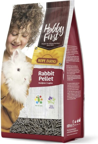 HobbyFirst Hope Farms Konijn Pellet - 3 x 4 kg - Voordeelverpakking