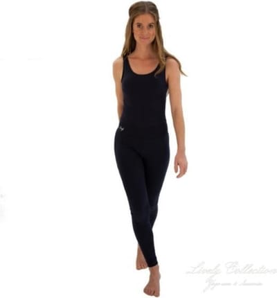 Yoga Jumpsuit Dames – Fitness Jumpsuit One Piece – Sportpak met Open Rug & Uitneembare Pads – Shaping Sport Outfit –navy blauw-XS
