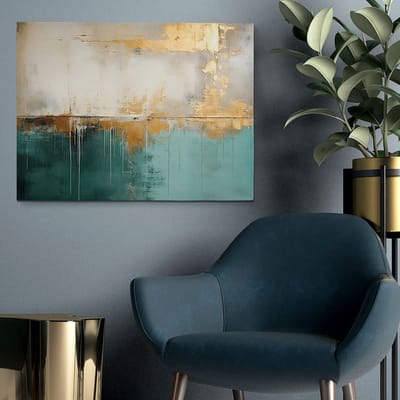 Asir - Decoratief schilderij op canvas - Veelkleurig - 100% canvas - 72 x 102 x 3,5 cm