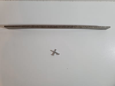 Meubelgreep/Handgreep Brons gebogen 34.6cm inclusief bevestigingsbouten| Groot | Meubelhandvat | Grote Landelijke greep | Industriële Keukengreep | Hand Grepen | Robuust | Deurgreep Staal | Metaal | Strak Meubelbeslag | schuifdeur | Handvat | Lang |
