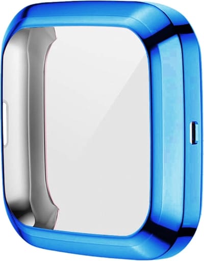 Screenprotector watch case - hoesje - geschikt voor Fitbit Versa 2 - blauw