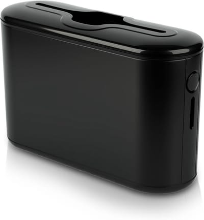 Handdoekdispenser voor multifold papieren handdoeken, tafeldispenser voor trifold en Z Fold, ideaal voor keuken, badkamer en kantoorgebruik (zwart)