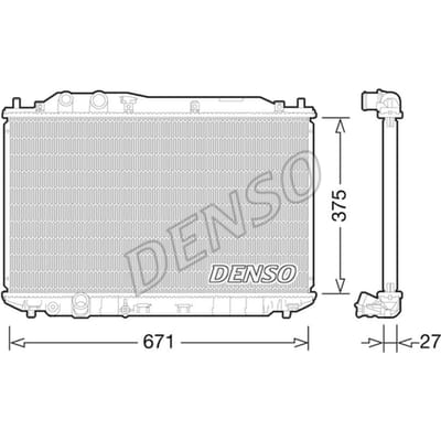 Radiator, motorkoeling DENSO DRM40029