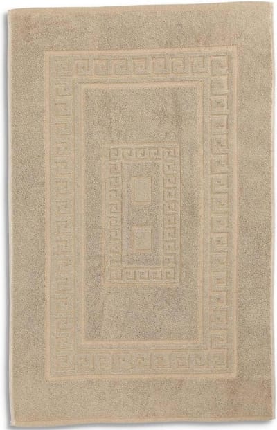 Badmat Torino 60 x 120 cm absorberend katoen zonder antislip - BEIGE