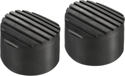 Ladder Voetmatten Set - Antislip Beschermers - Vloer Beschermen - Rubberen Constructie - 76 mm Binnendiameter - Zwart
