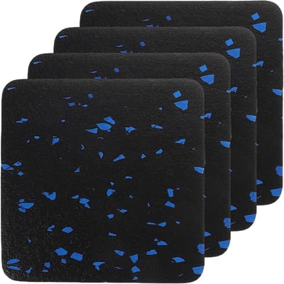 Fitnessmat Antislip - Schokdemper Vloerbeschermer - Fitnessapparaten Dempen - Verdikte Geluidsisolatie - 10 x 10 x 2 cm - Zwart
