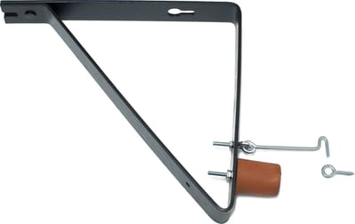 Wovar Deurvanger Zwart haaks model (incl. windhaak en buffer) | Per stuk | Deurvastzetter | Deurvastzetters voor buiten