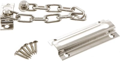 Verchroomde Deurketting voor Extra Veiligheid - Geschikt voor Houten en PVC-U-PVC-Deuren