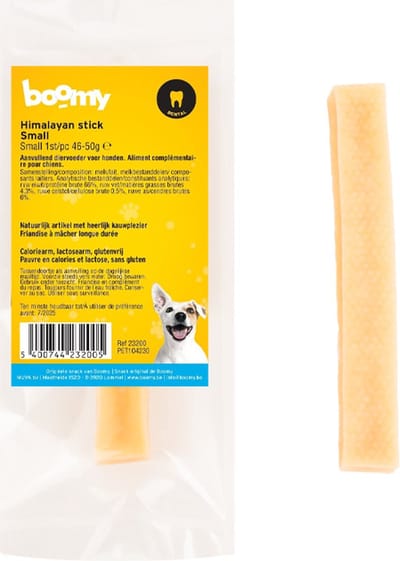 Boomy - Himalayan sticks - Yakstaaf Hond - Hypoallergene kauwsnack - Kauwstick - Kauwstaaf hond - 46 tot 50g