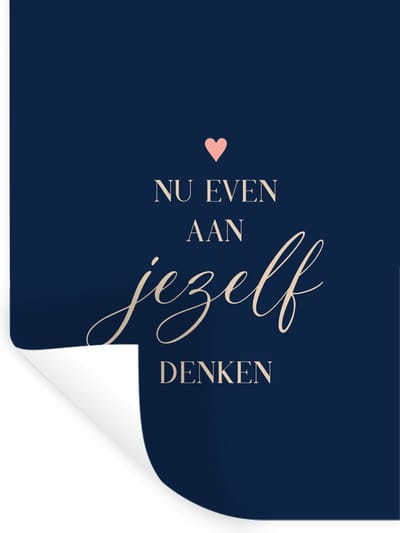 Muurstickers - Sticker Folie - Get well soon - Quotes - Hartjes - Denken - 30x40 cm - Plakfolie - Muurstickers Kinderkamer - Zelfklevend Behang - Zelfklevend behangpapier - Stickerfolie