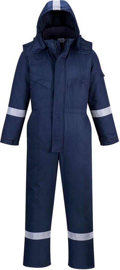 Portwest Vlamvertragende Antistatische Winteroverall FR53 - Marine - XXXL