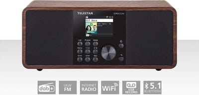 Telestar DIRA S24i - Internetradio - DAB+ / FM Radio - Bluetooth - Hout
