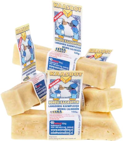 Yak Kaas Hond - De ideale Hondensnack voor Grote Honden - Vermindert Tandplak - Lang Kauwplezier - Stinkt Niet - Animalking Staaf - Bot - Melk Kauwbot - Kauwsnack Vegan - hypoalergeen - Maat XL 130 Gram