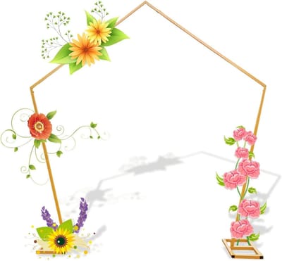 Bruiloftsboog - Tuinboog - Decoratie Bruiloft - Stabiel en Robuust - 250x250 cm - Goud